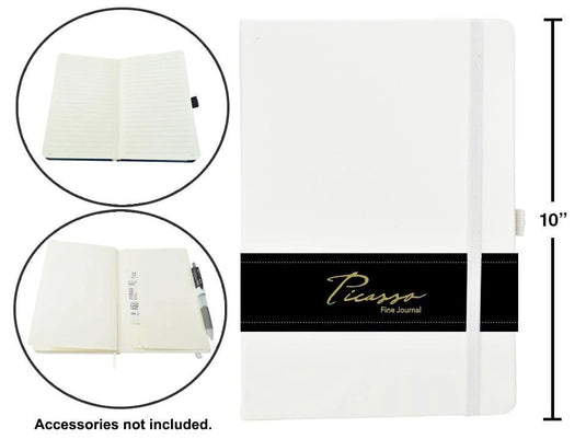 Picasso, 7.5x9.75" 80-sheet Ruled Fine Journal, 80gsm, White,wrapper