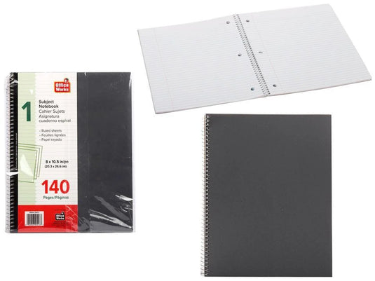 O.WKs. 8 x 10.5: 140 Pages PP Cover Notebook