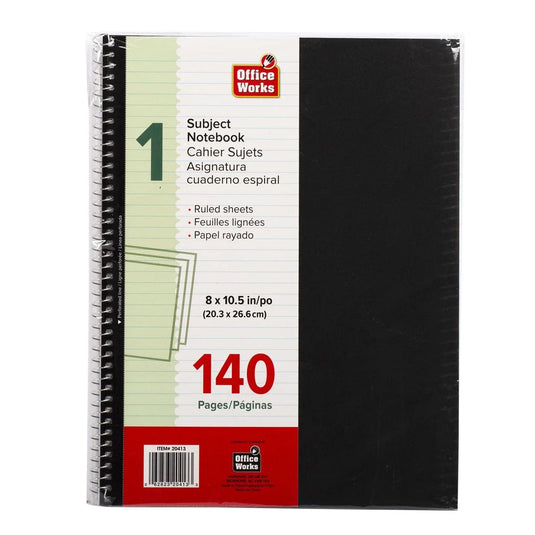 O.WKs. 8 x 10.5: 140 Pages PP Cover Notebook