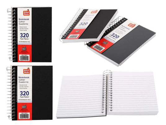 O.WKs. 4 x 5.5" 320 Pages PP Cover Notebook