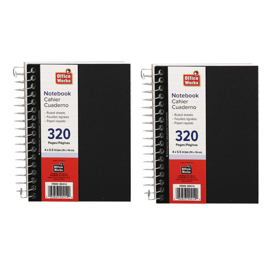 O.WKs. 4 x 5.5" 320 Pages PP Cover Notebook