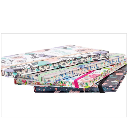 Butterfly Hard Cover Notebook 14.5x21cm 80s,70g