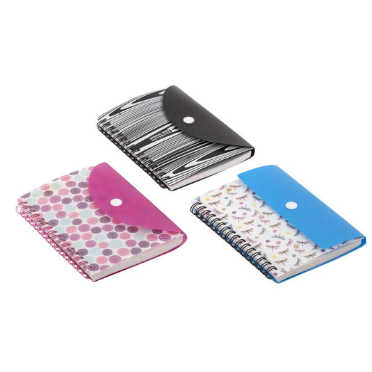 O.WKs 140pg 4.25x6" Ruled Notebook, 3 col., opp bag 140 pages