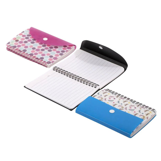 O.WKs 140pg 4.25x6" Ruled Notebook, 3 col., opp bag 140 pages