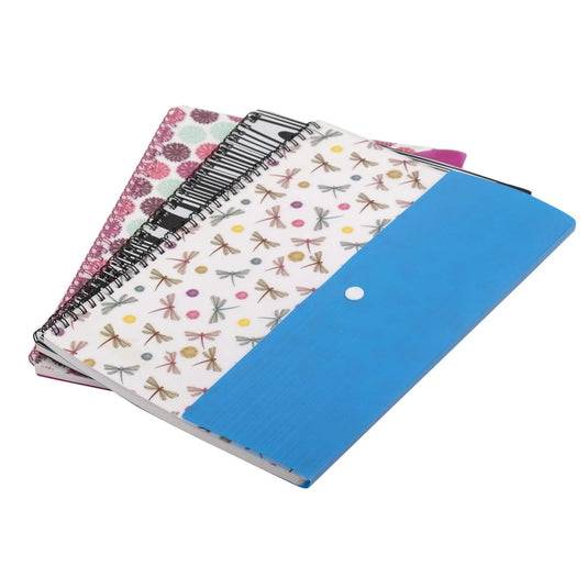 O. Wks, 140-pg 8.25 x 11.5" Ruled Notebook, opp bag