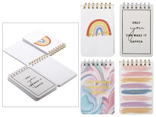 Print & Foil Top Spiral Notebook 10x15.6cm,100s,70g, hard cover