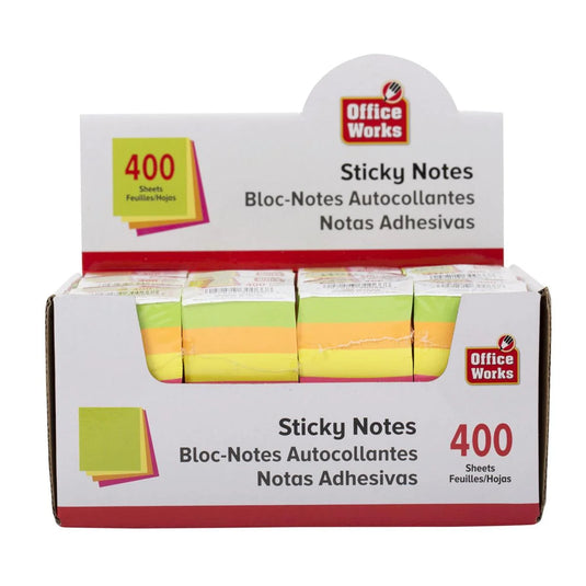 O.WKs 400 Sheets Sticky Cube (HZ)