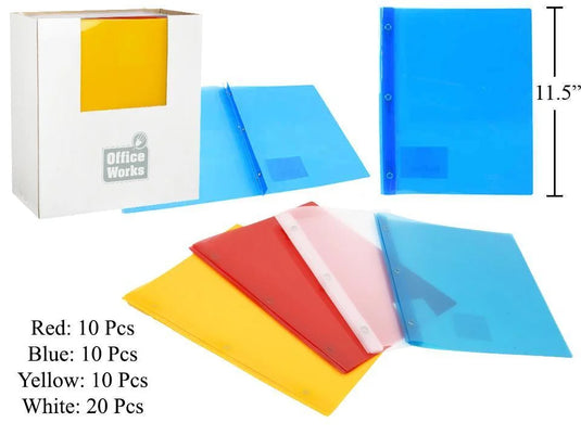 O.WKs. Pl. Report Cover, 4 col., 3 Tangs, 9.5" x 11.5"