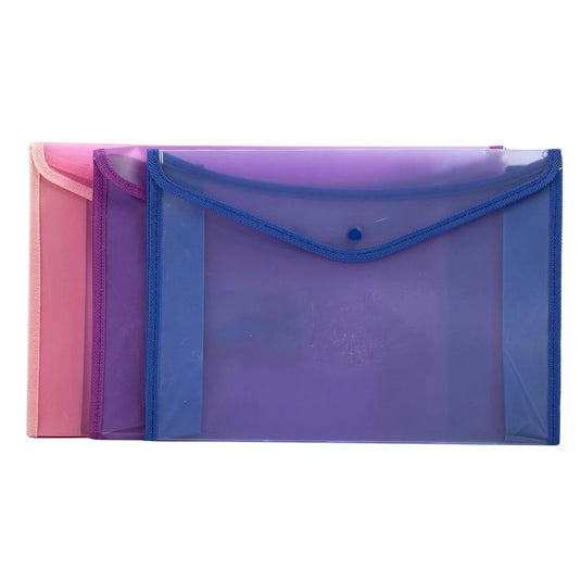 O.WKs. 9.25x13.25" Document File Bag, 4 Colours, label