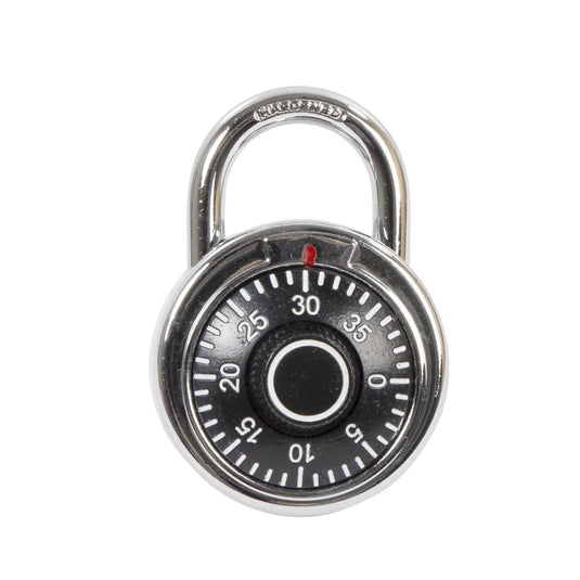 O.WKs. 45mm Combination Lock, Chrome Plated, Black only b/c (HZ)