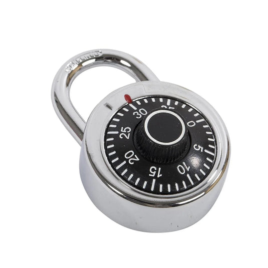 O.WKs. 45mm Combination Lock, Chrome Plated, Black only b/c (HZ)