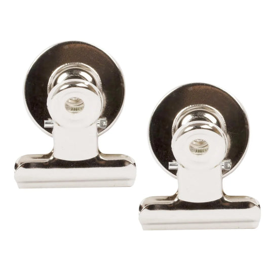 Desk Tech. 2-Pc 1" Magnetic Bulldog Clip, b/c