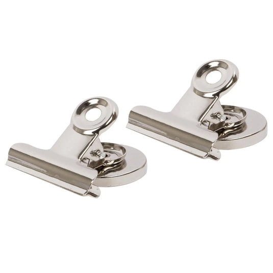 Desk Tech. 2-Pc 1" Magnetic Bulldog Clip, b/c