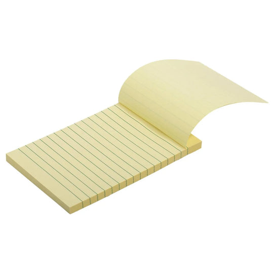 O.WKs. 80Sheets Ruled Sticky Notes, 4" x 6", PBH