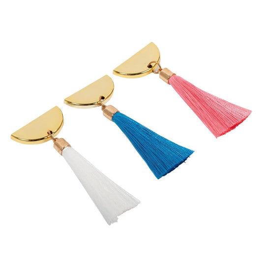 O. Wks - 3 pcs Tassel magnetics Pink,Wht,Blue. Locker series, b/c