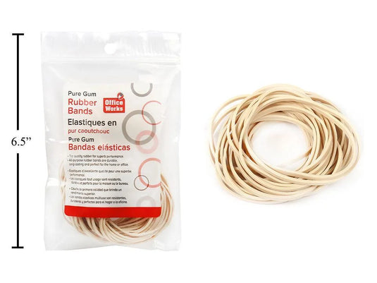 O.WKs. #33 Rubber Bands, 1.5oz, zip lock bag (HZ)