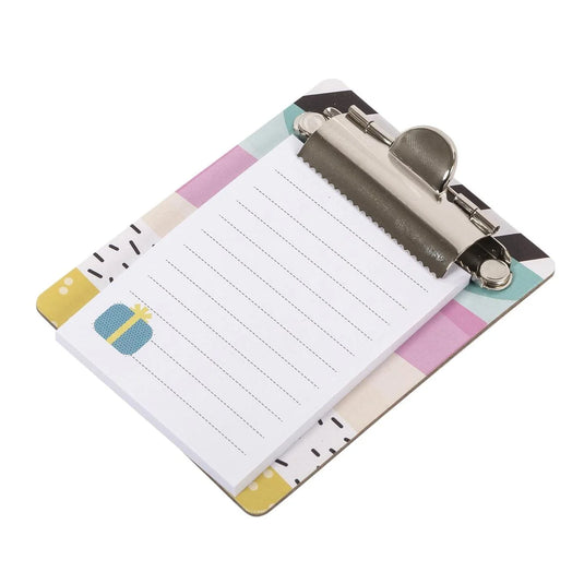 O.Wks, Mini Magnetic Clip board 10*8cm, 7.9x6cm notepad