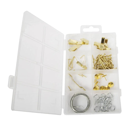 H.E. Master Pro, 45-pc Assorted Pic Hanging Kit, pvc bx w col.
