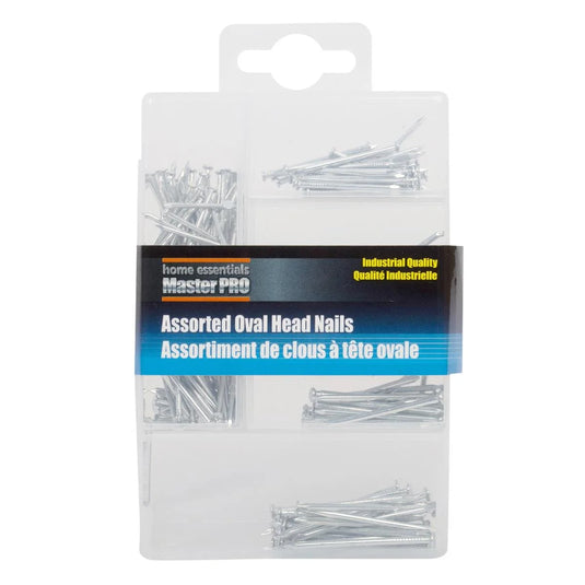 H.E. Master Pro, 220-pc Assorted Nails, pvc bx w col. sleeve card