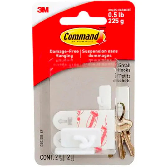 Command Damage Free Hanging Hooks Hold up to 0.5lbs