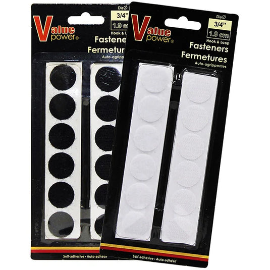Fasteners Hook & Loop Round Acol