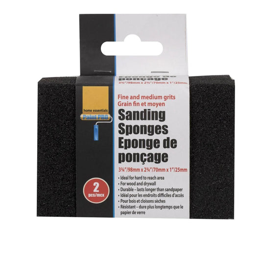 H.E. Paint Pro, 2-pc Sanding Sponge, sleeve card