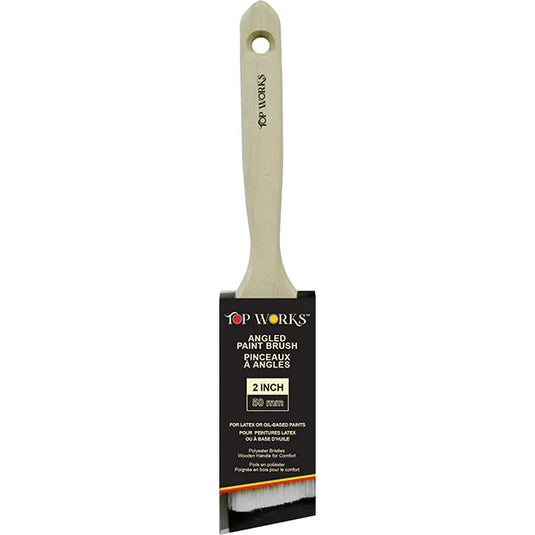 Angled Paint Brush with Wooden Handle 2IN