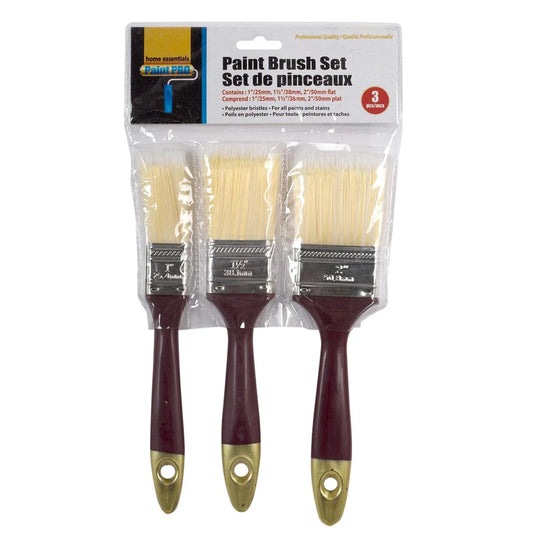 H.E. Paint Pro, 3-pc Paintbrush Set, pbh