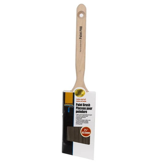 H.E. Paint Pro, 2.5" Angled Paint Brush, sleeve card