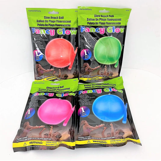 GLOW BEACH BALL 12IN