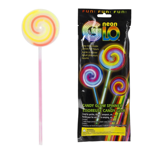 Neon Glow, Candy Glow Spinner. Foil bag with label