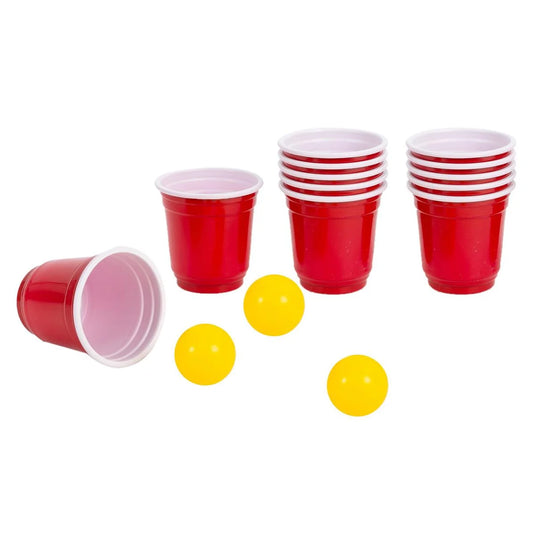 Mini Beer Pong Party Game, 3 balls, 12(2oz) cups,will replace 45250(CS)