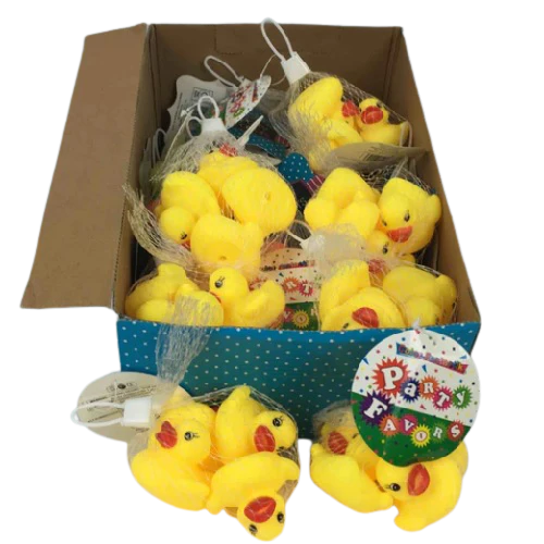 FAVORS NET BAG RUBBER DUCKS 4pcs