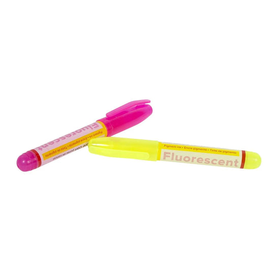 O.WKs. 2-pc Chisel Tip Highlighters Yellow & Pink