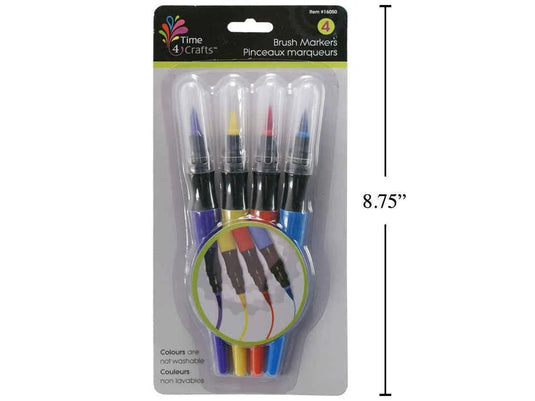 Time 4 Crafts, 4-pc brush markers, b/c