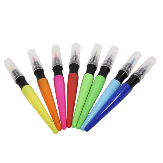 Time 4 Crafts,8 pcs Brush markers Rectangular card, Fan position