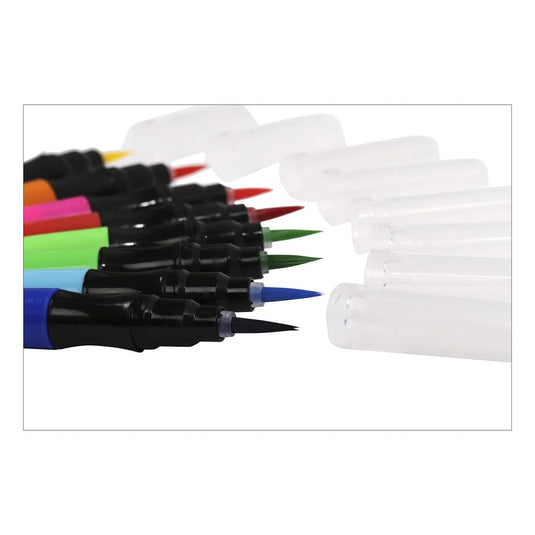 Time 4 Crafts,8 pcs Brush markers Rectangular card, Fan position