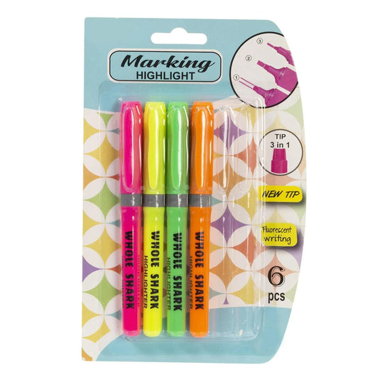 O.WKs. 4-pc Highlighters 3 in 1 Tips