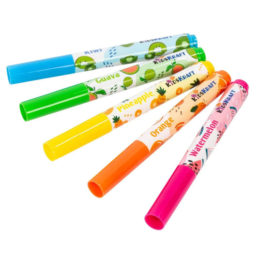 KD.Kr. Fruit scented highlighters 5-pc, pvc clear box