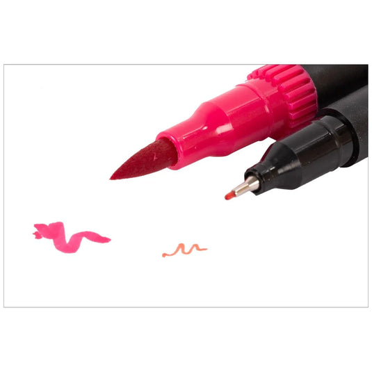 T4C, 24-pc Dual-tip brush pens, watercolor
