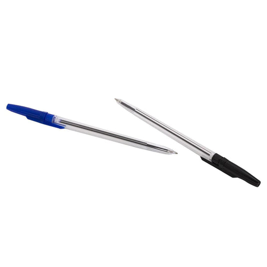 O.WKs. 8-pc 6.25" Ball Pens, 4 black, 3 blue, 1 red(HZ)