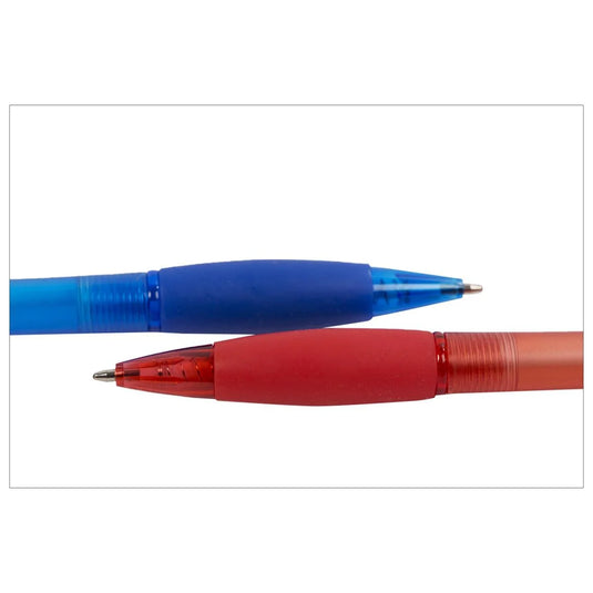 O.WKs. 4-pc Retractable Ballpen, 2 styl, Red,Black&Blue Ink (HZ)