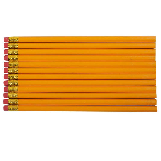 O.WKs. HB Pencil w/ Eraser, 12-pc, pbh