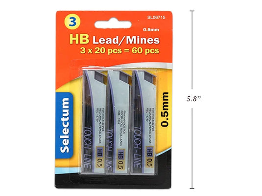 HB LEADS 0.5MM WITH SLIDE COVER