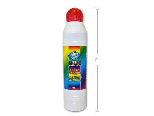 PRIMO BRAND BINGO DAUBERS 100ML, RED