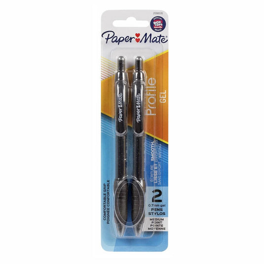 2-pc Paper Mate Profile, Black/0.7MM Gel Pen