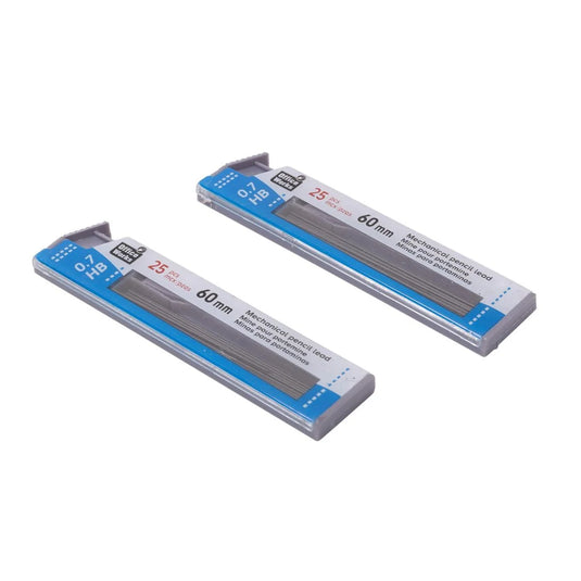 O.WKs. 0.7x60mm HB Pencil Lead 2 packs@25pc.