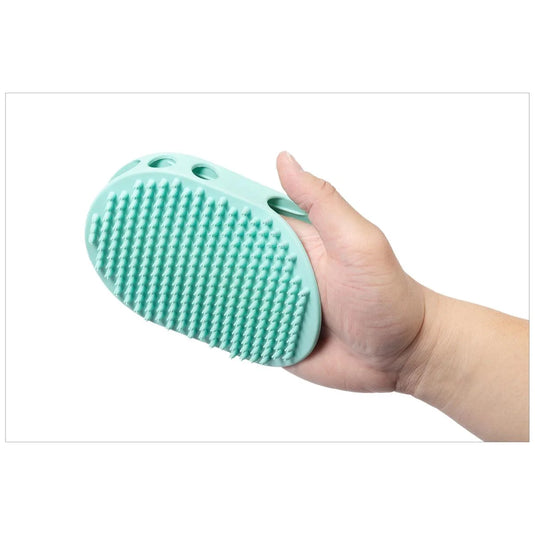 PAWS Fur Conditioning Glove, wrap card, grey, teal