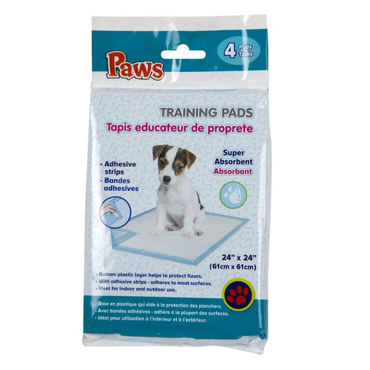 PAWS.24"x24" 4-pk Pet Training pads
