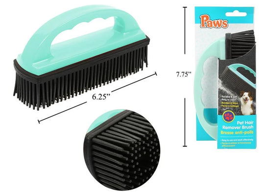 PAWS Pet Hair Remover Brush Wrap box,Teal (CS)